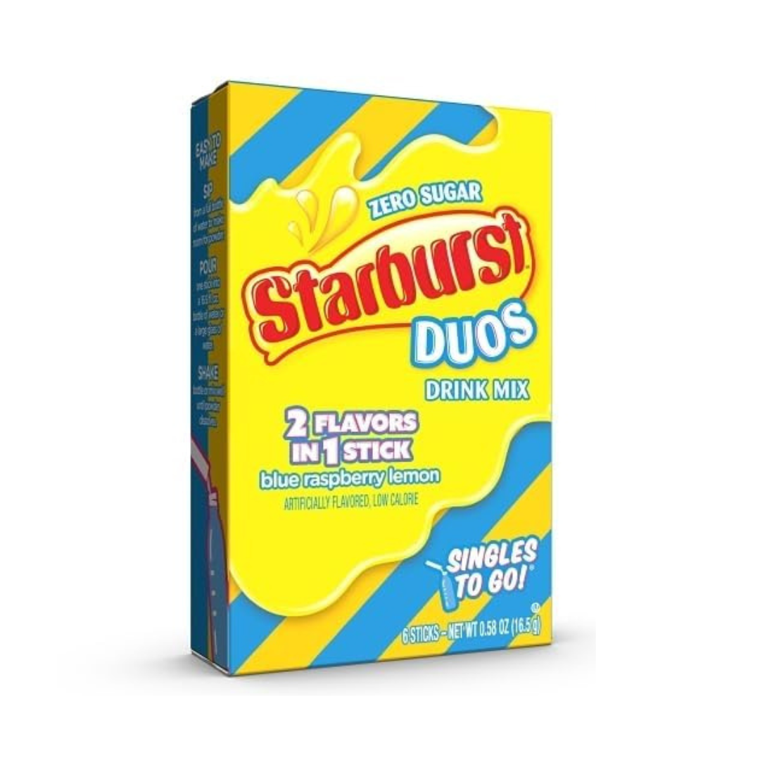 Starburst Duos Singles To Go - Blue Raspberry Lemon – candylandgalway