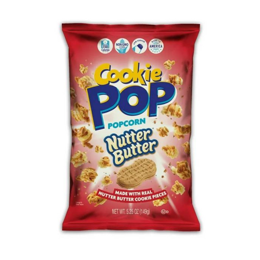 Cookie Pop Nutter Butter Popcorn 149G Large Bag