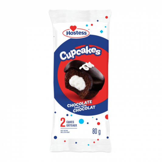Hostess Chocolate Cupcakes Twin Pack - 80g [Canadian]