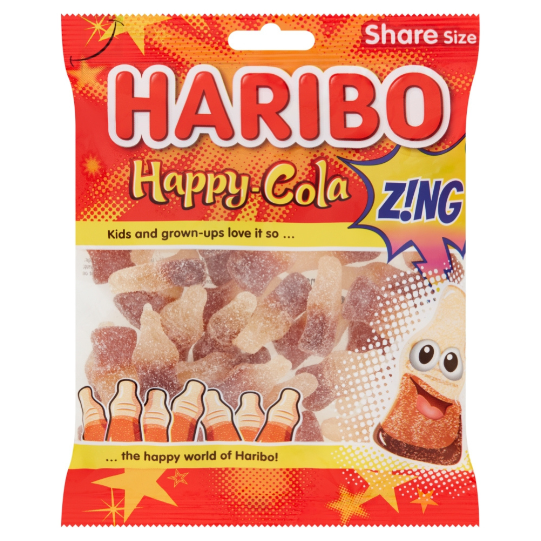 Haribo Fizzy Cola Bottles Bag 160g