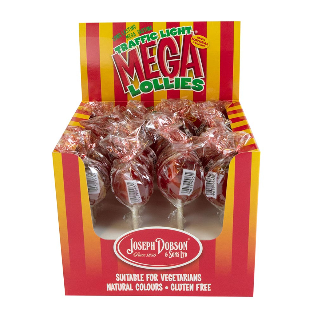 Dobsons Wrapped Traffic Light Mega Lollies - SINGLE LOLLY