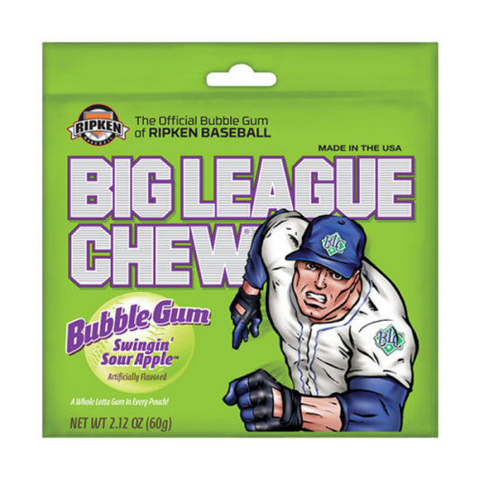 Big League Gum Sour Apple 2.12oz (60g)