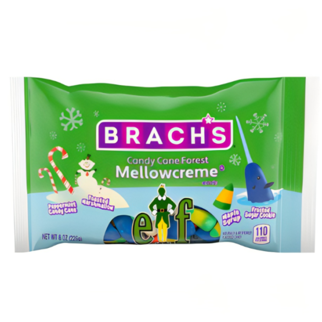 Brach's Elf Candy Cane Forest Mellowcremes 8oz (226g)