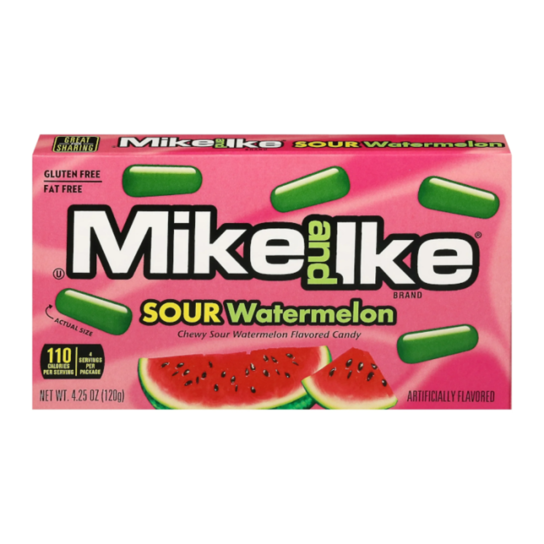 Mike & Ike Sour Watermelon Theatre Box 4.25oz (120g)