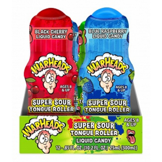 Warheads Super Sour Tongue Roller 25ml - SINGLE UNIT - FLAVOURS VARY