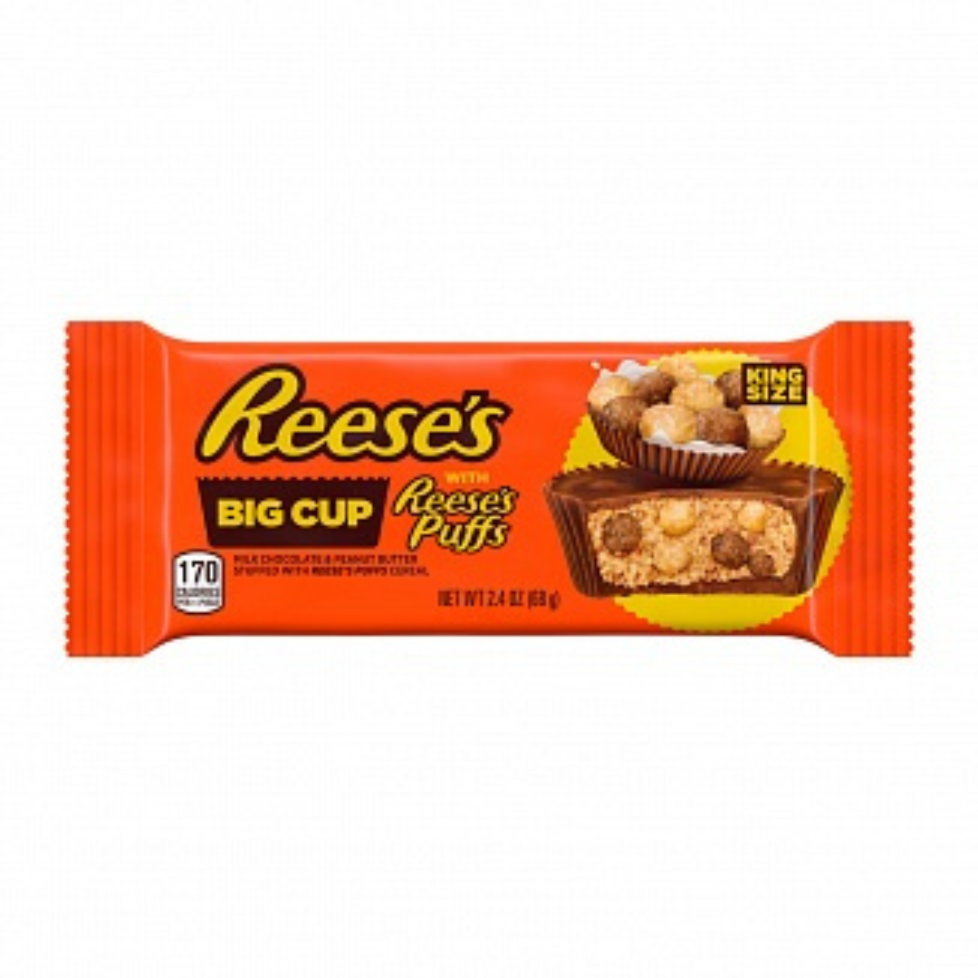 Reese's Peanut Butter Big Cup with Reese's Puffs King Size 68G