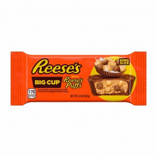 Reese's Peanut Butter Big Cup with Reese's Puffs King Size 68G