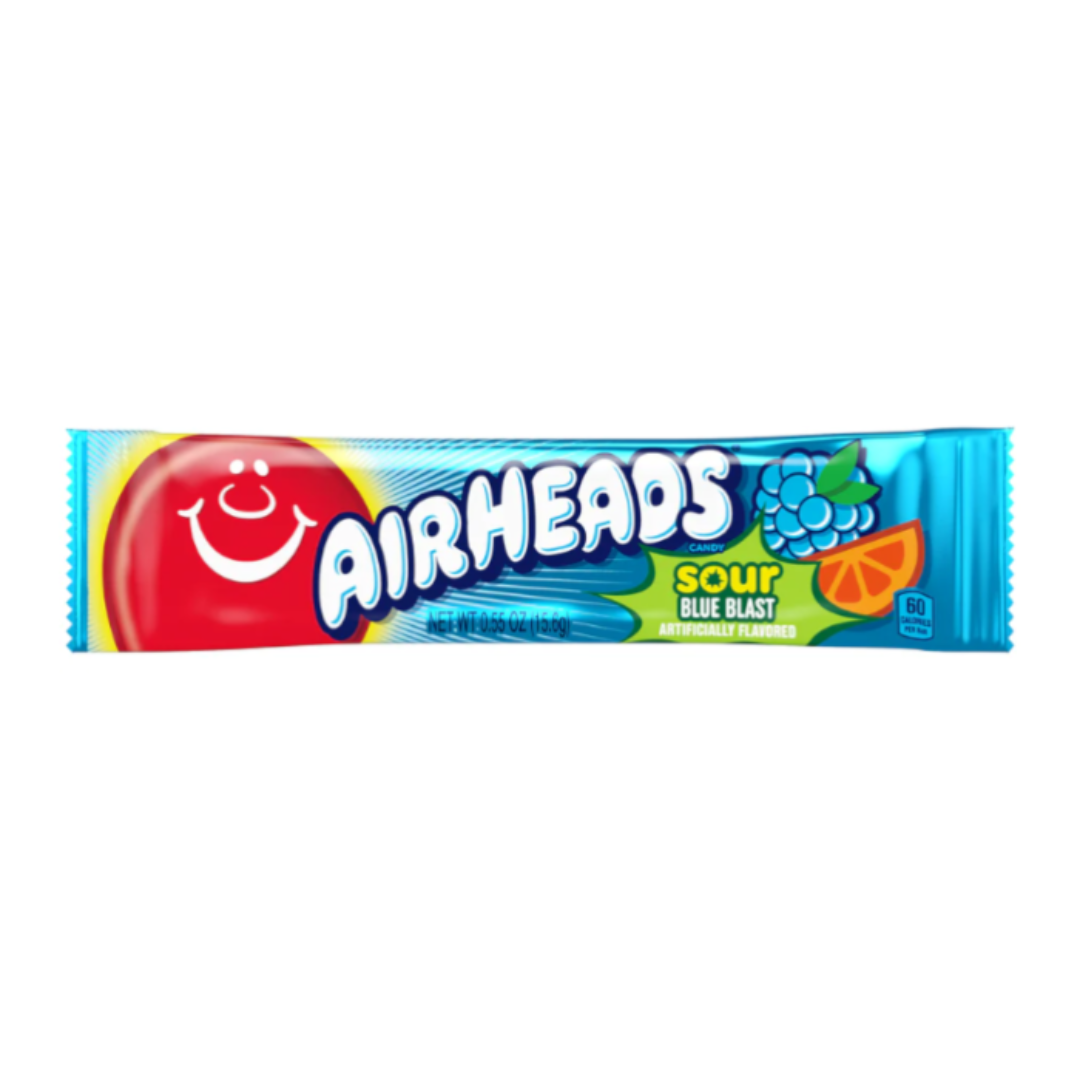 Airheads Sour Blue Blast Bar 0.55oz (15.6g)