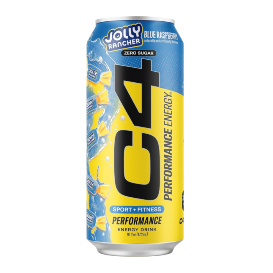 C4 Zero Sugar Energy x Jolly Rancher Blue Raspberry 16fl.oz (473ml)