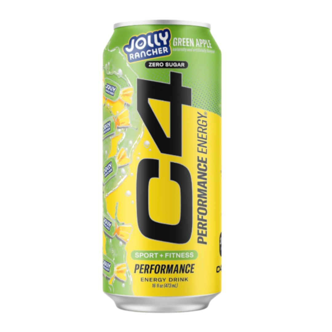 C4 Zero Sugar Energy x Jolly Rancher Green Apple 16fl.oz (473ml)