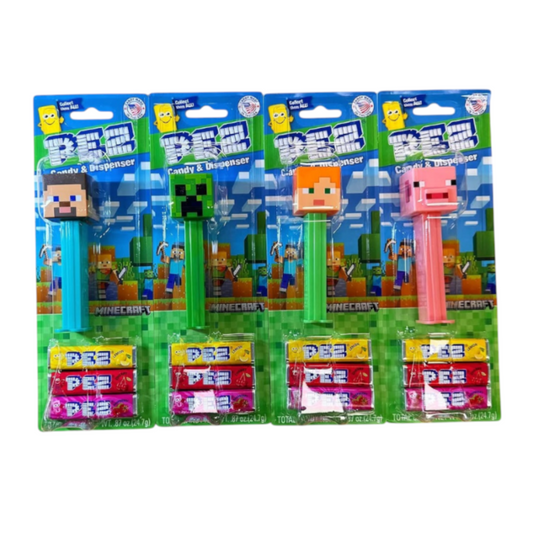 PEZ Minecraft Blister Pack 0.87oz (24.7g) - SINGLE UNIT AT RANDOM