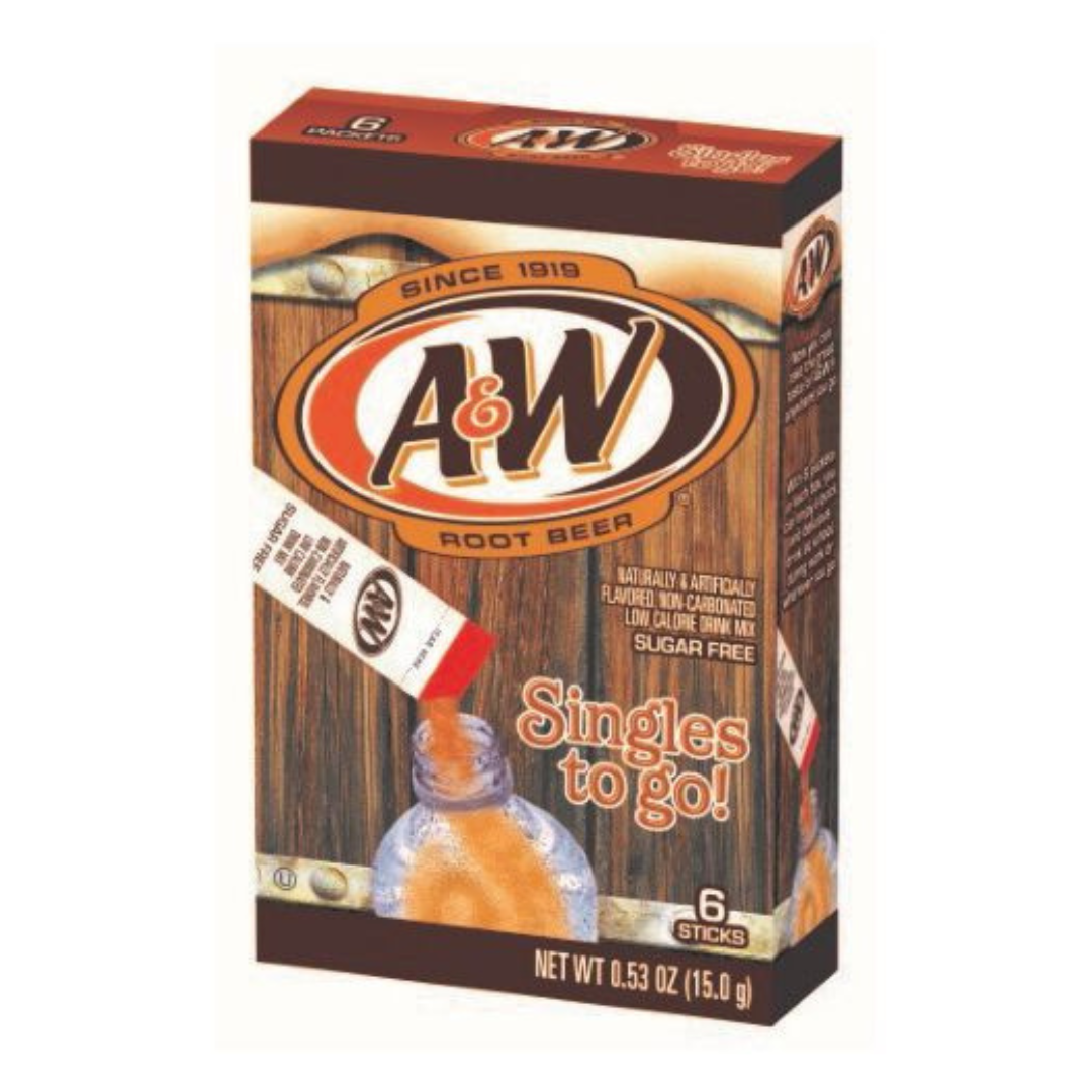 A&W Root Beer Singles To Go 0.53oz (15g)