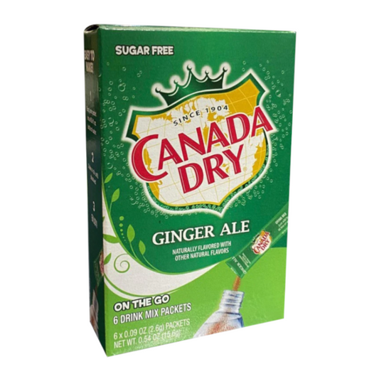 Canada Dry Singles To Go Ginger Ale Mix 0.54oz (15.6g)