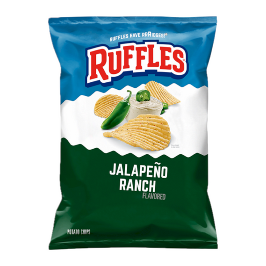 Ruffles Potato Chips Jalapeno Ranch 6.5oz (184g)