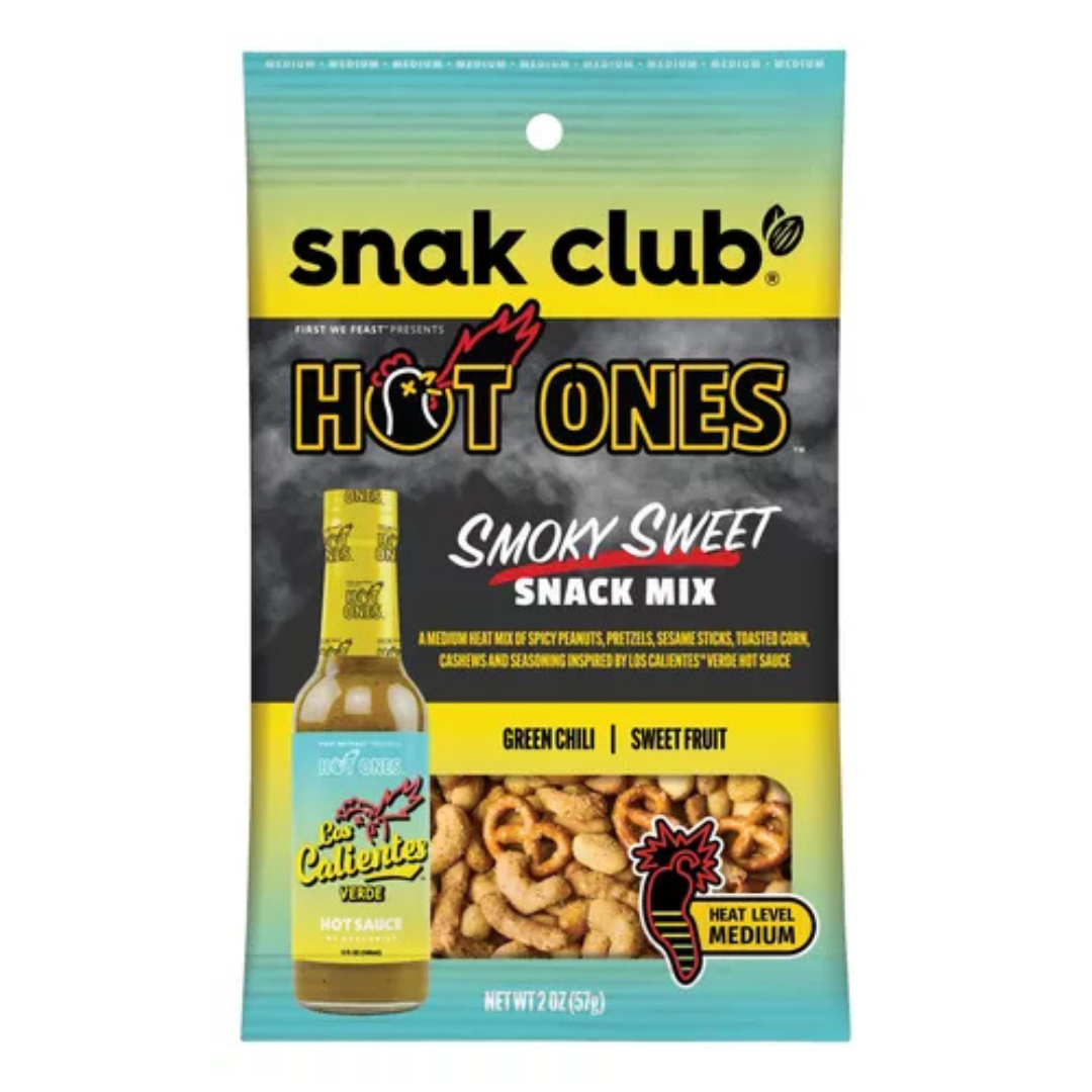 Snak Club Hot Ones Smoky Sweet Snack Mix 57G